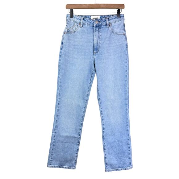 Rolla's Original High Rise Straight Light Wash Rigid Denim Jeans - Picture 5 of 14